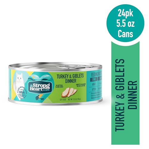 Texture onctueuse dinde et giblets dans une sauce attrayante Strongheart.