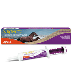 Strongid Paste: seringue-dose-precise pour dosage fiable chez les chevaux.