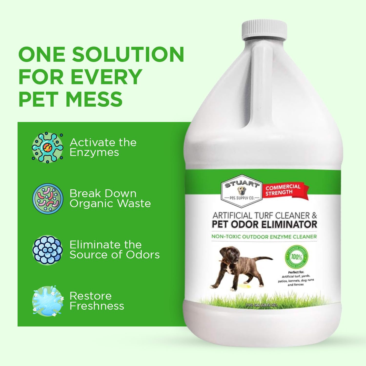 Stuart Pet Supply Enzyme digestif urine décomposant résidus