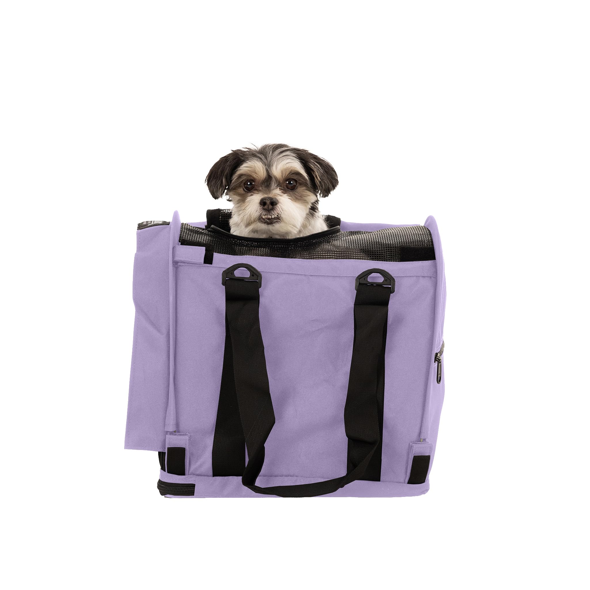 SturdiBag Pro 2.0 lavande, intérieur spacieux pour trajets confortables.