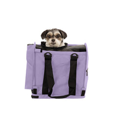 SturdiBag Pro 2.0 lavande, intérieur spacieux pour trajets confortables.