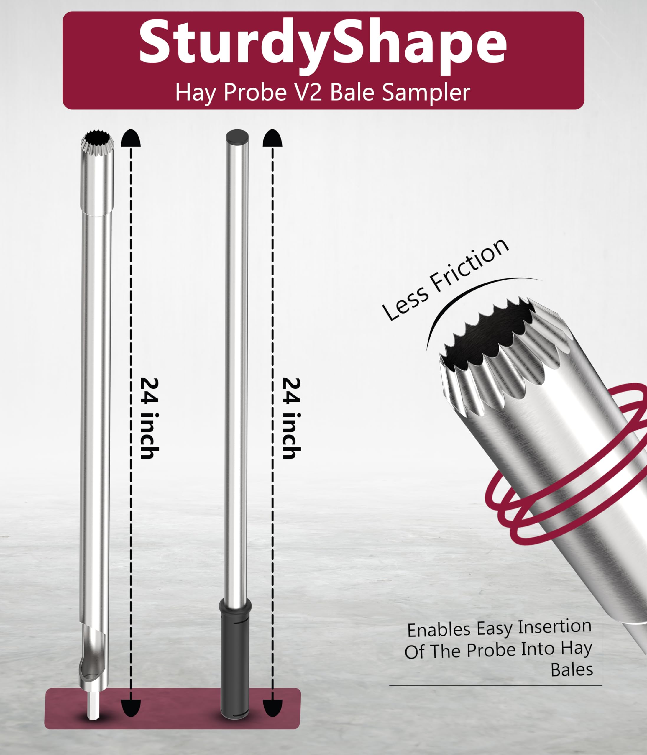 Conception ergonomique de SturdyShape pour une prise en main confortable lors des prelevements.