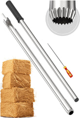 Sonde SturdyShape pour prelevement balles de foin avec pointe dentelle et tourillon pour affutage.