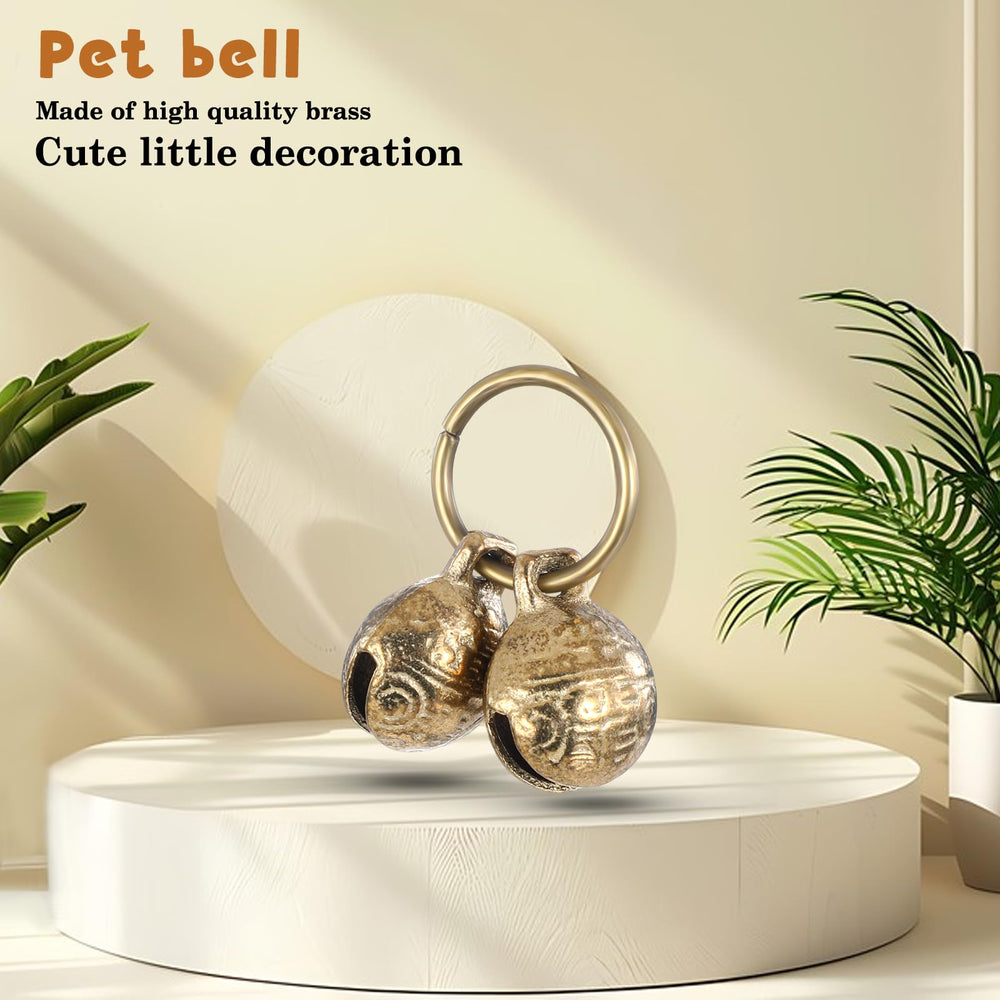 Cloche Styquenzer cuivre collier chien – son clair et audible de loin pour le suivi.