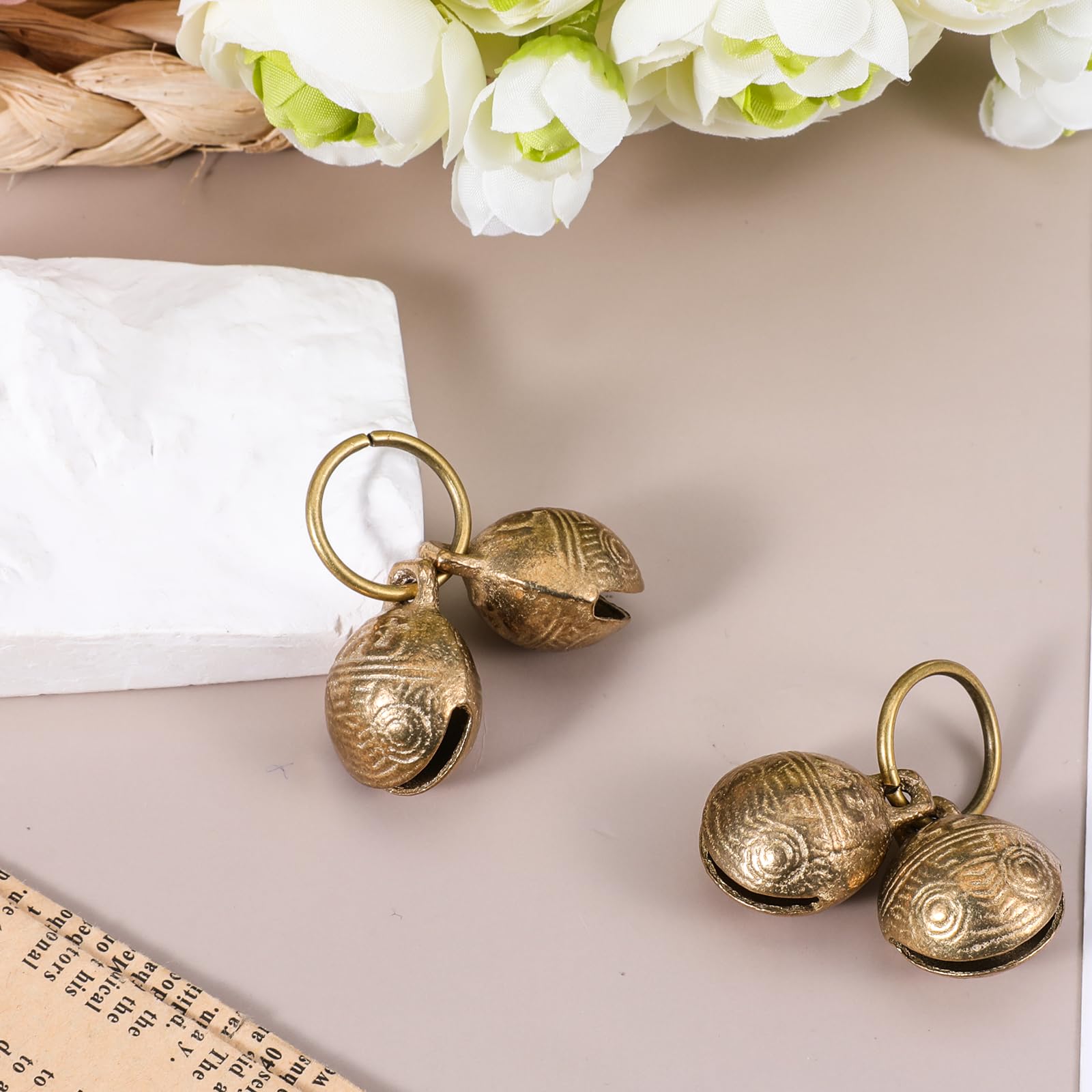 Styquenzer cloche en laiton cadeau pour amoureux des animaux.
