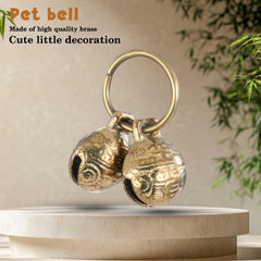 Styquenzer cloche en laiton, collier chien, sons clairs aidant au repérage lors des sorties.