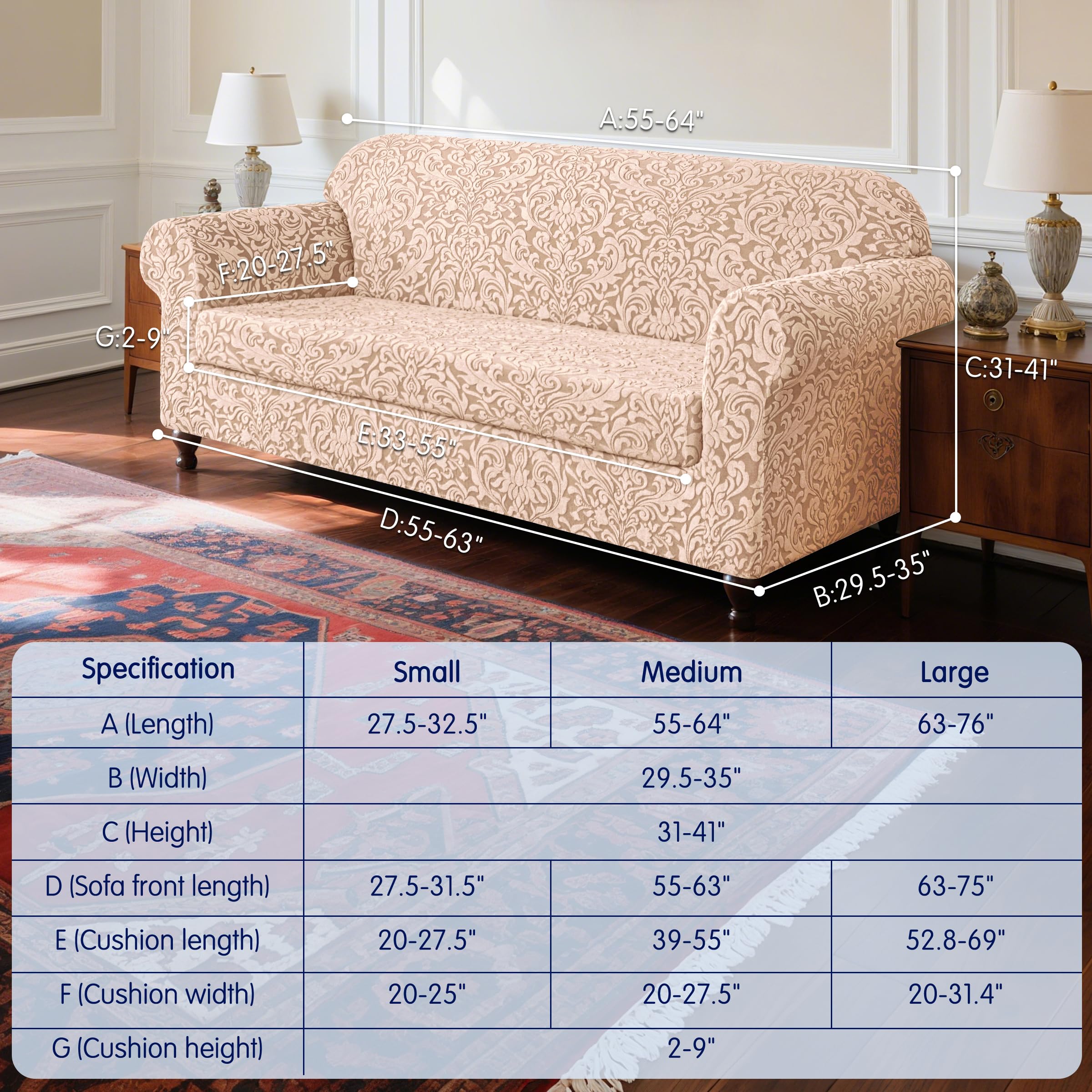 SUBRTEX coussin-assise-inclus ajuste rapidement votre canapé.