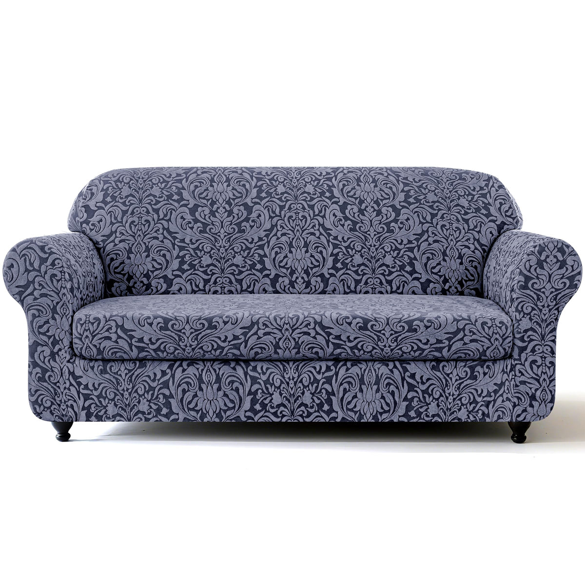 SUBRTEX canapé 2 pièces damass gris, protection anti-dérapante.