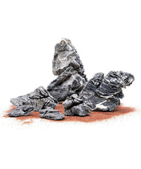 Pierre SubstrateSource Seiryu bleu-gris avec veines blanches, effet contrasté pour aquascaping.