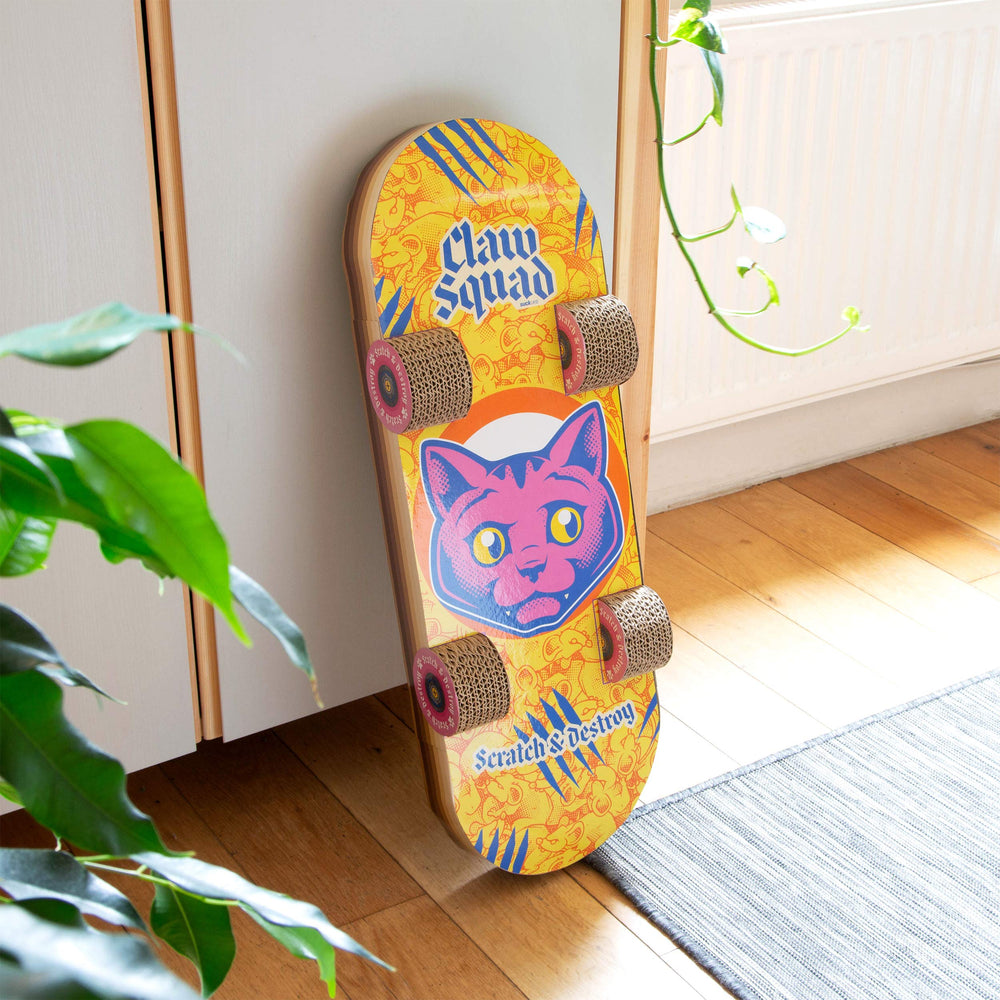 Grattoir-chat-carton recyclable Suck UK pour intérieur.