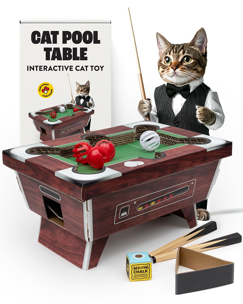 Jouet interactif pour chats d’intérieur, stimulation et amusement avec Suck UK.