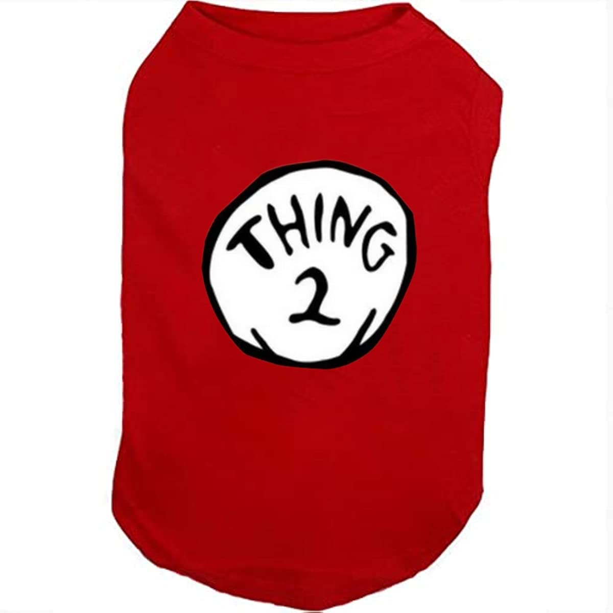 SUEOSU haut pour chien doux et respirant avec impression culture pop Thing 1 à Thing 9 balades pratiques