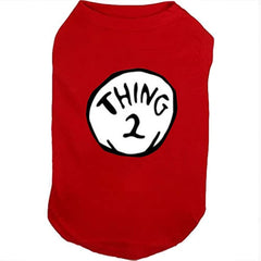 SUEOSU haut pour chien doux et respirant avec impression culture pop Thing 1 à Thing 9 balades pratiques