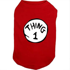 Tee-shirt SUEOSU pour chien numéro 1 rouge, idéal pour les promenades quotidiennes.