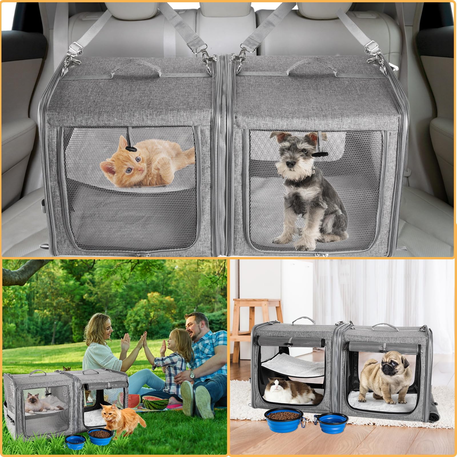 Rangement pratique avec sac et sangles Suertree pour voyages en voiture.