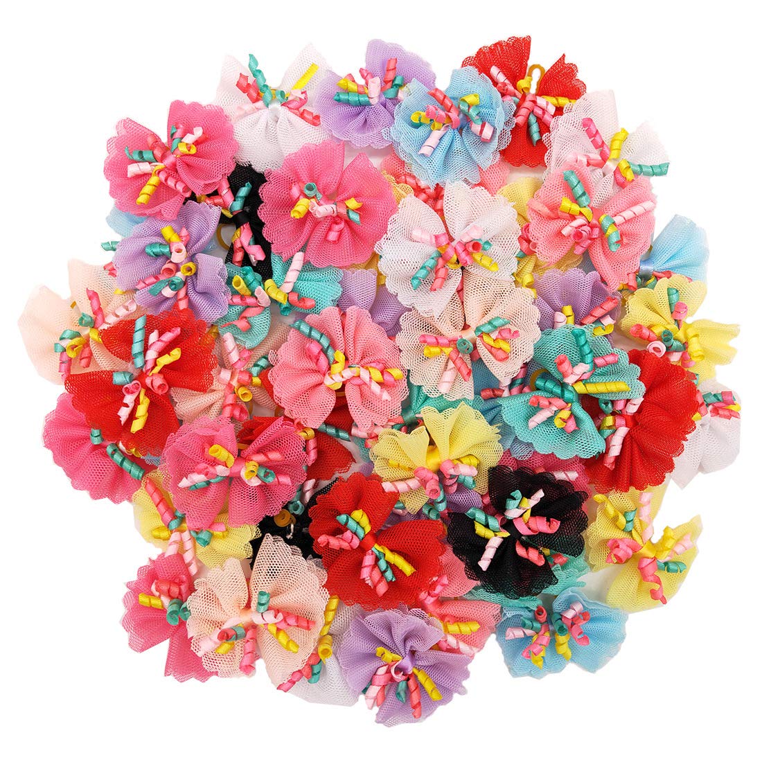 Noeuds en chiffon multicolores Sufermoe pour chiens et chats, style rapide et mignon.