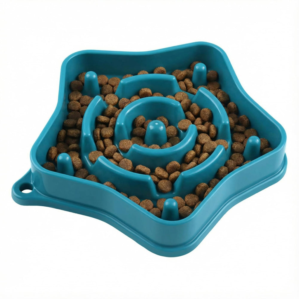 Bol Sufisat ralentisseur design étoile de mer pour petits chiens, ingestion réfléchie