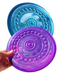 SUHEEUS disque volant chien bleu pour jeux en plein air.