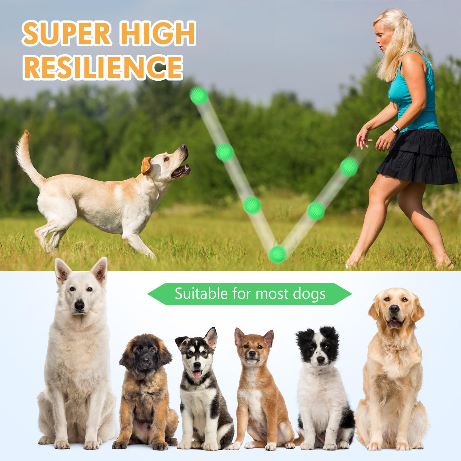 Suilung balle à picots pour dentition canine et exercice.