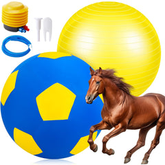 Balle d'entraînement géante Suilung prête pour les séances équestres.
