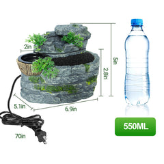 SUKEOPET fontaine eau terrarium 500ml assure hydratation continue et fiable.