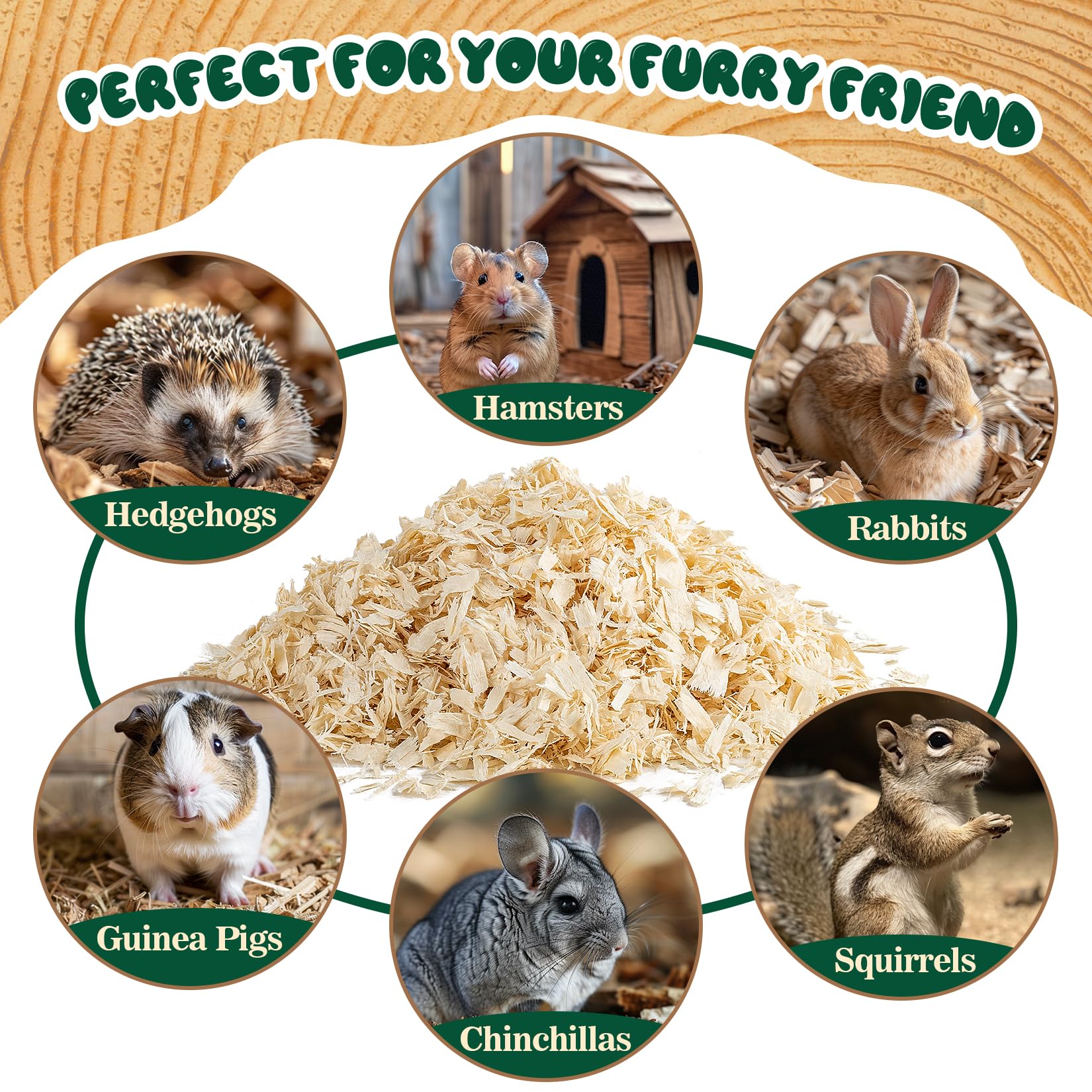 Sukh Aspen Utilisations Multiples, convient pour hamsters, cochons d Inde et plus.