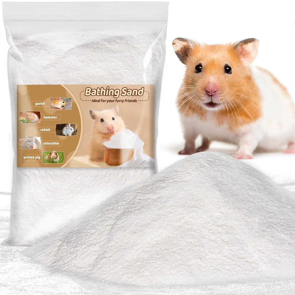 Sukh bain de sable hamster fin désert — nettoyage en douceur du pelage.