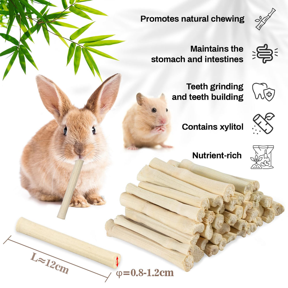 Sukh bâton en bambou pour cobaye, offre texture naturelle et distraction