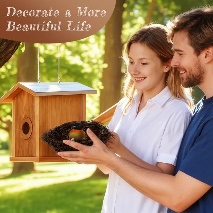 Nid en rotin Sukh, décoration extérieure légère et durable.