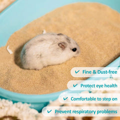 Sukh Sable Désert – substrat pour petits animaux, favorise le jeu et le toilettage.