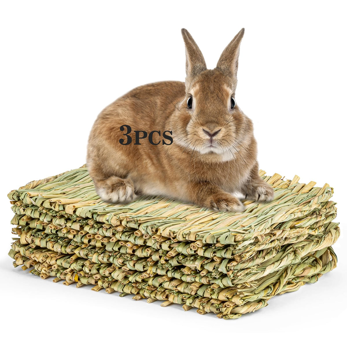 Le tapis d’herbe Sukh pour lapin, surface naturelle et confortable.