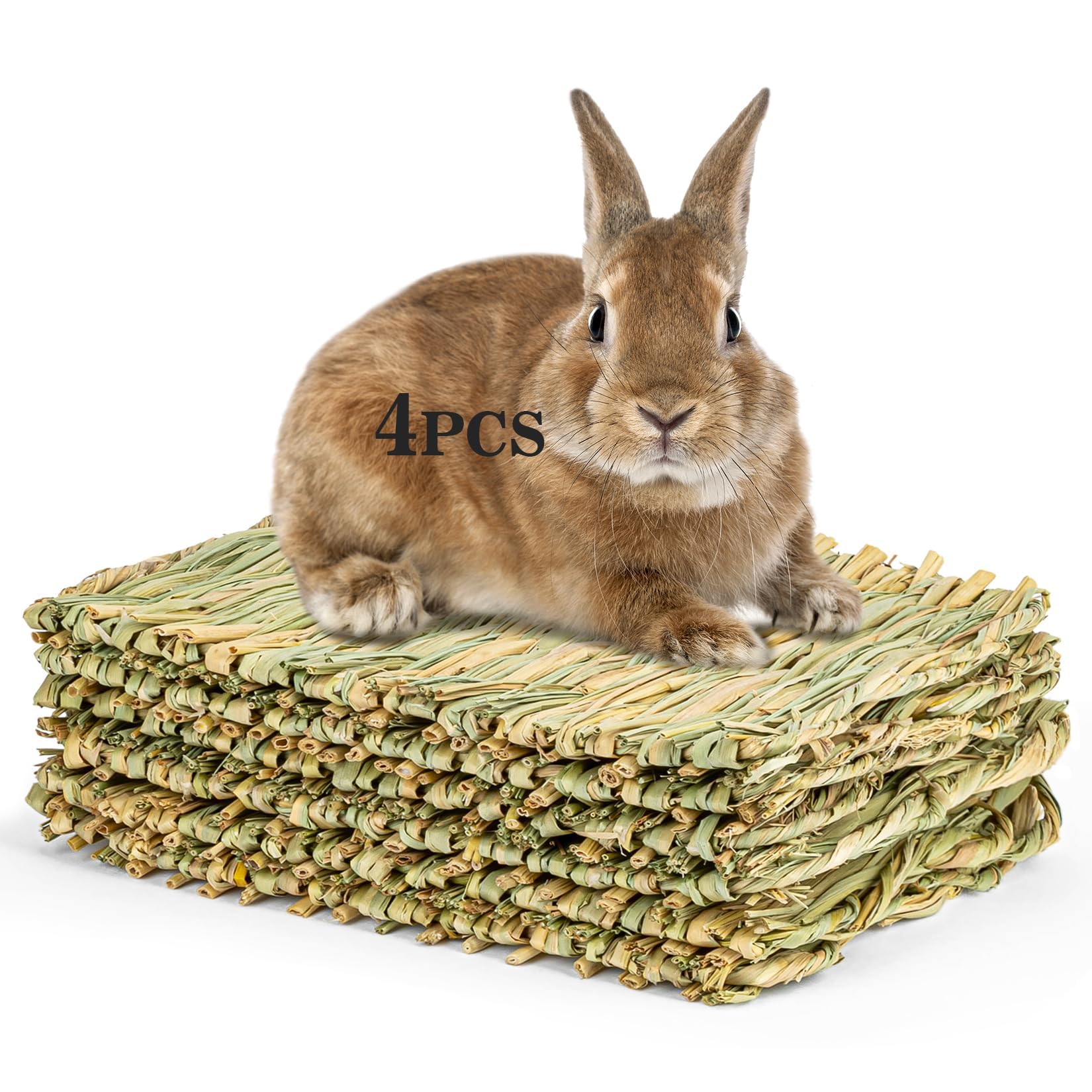Gros plan sur le tapis d'herbe naturel Sukh pour nid, douceur et odeur extérieure apaisante.