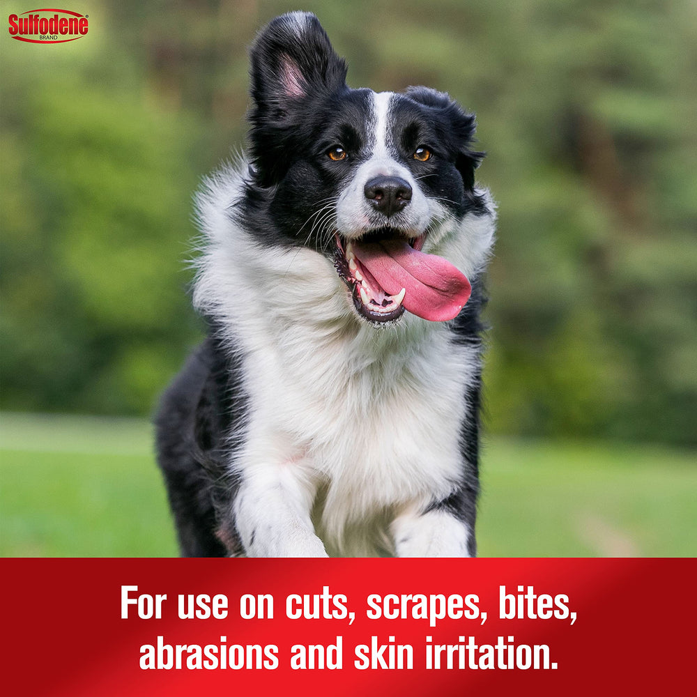 Formulation douce de Sulfodene pour usage externe chez le chien.