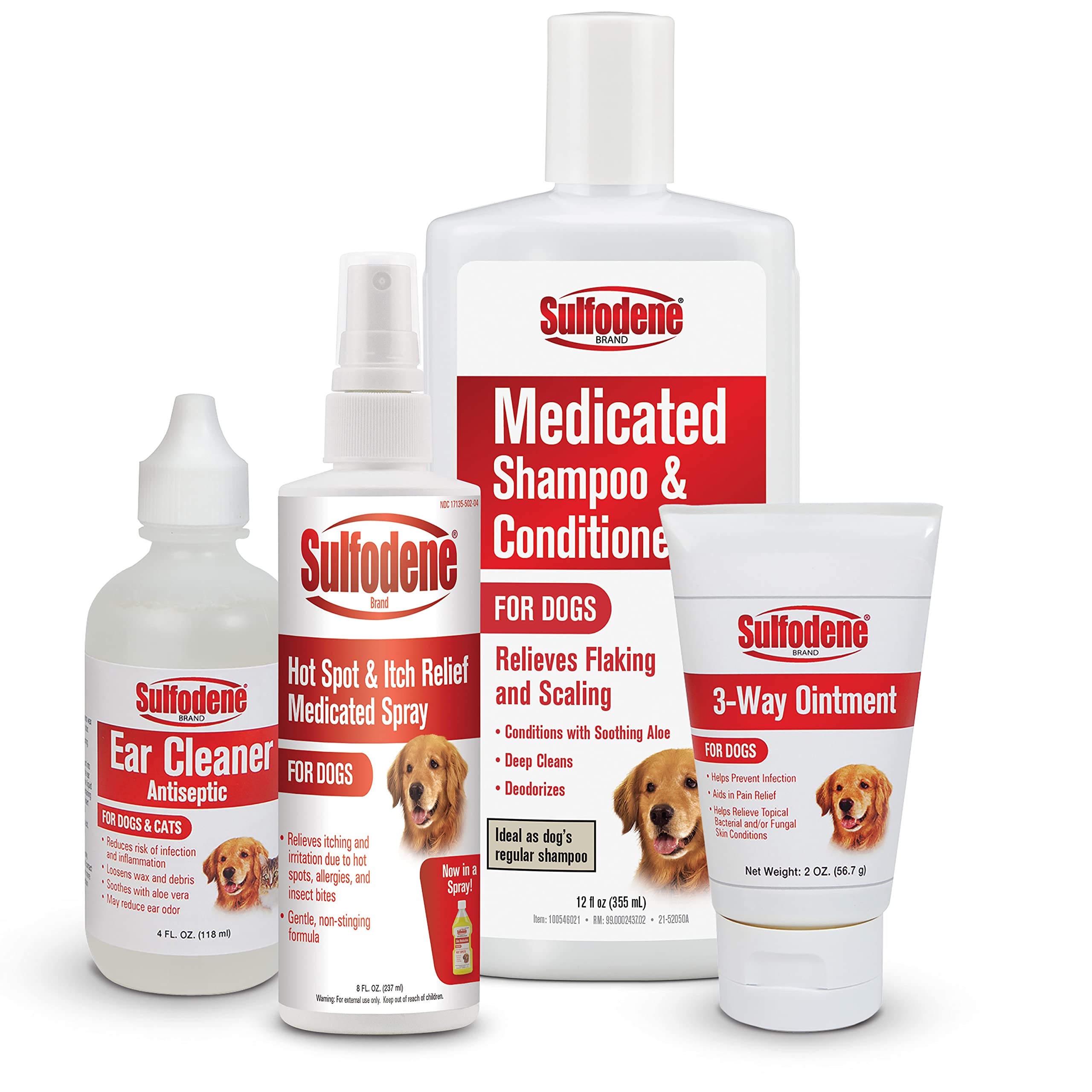 Sulfodene Spray, marque de confiance pour le bien-être quotidien des chiens.