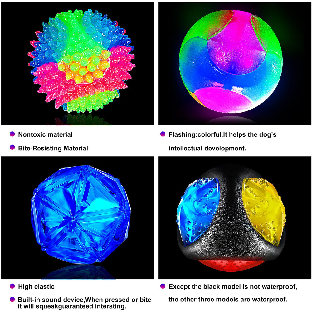 Balle LED clignotante Sumind avec sifflet, attire rapidement l'attention du chien.