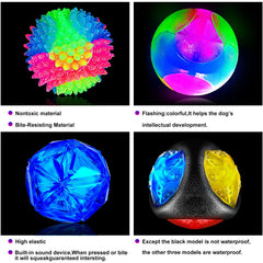 Balle LED clignotante Sumind avec sifflet, attire rapidement l'attention du chien.