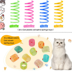Sumind ressorts chat spiraux - couleur rouge attrayante pour le jeu