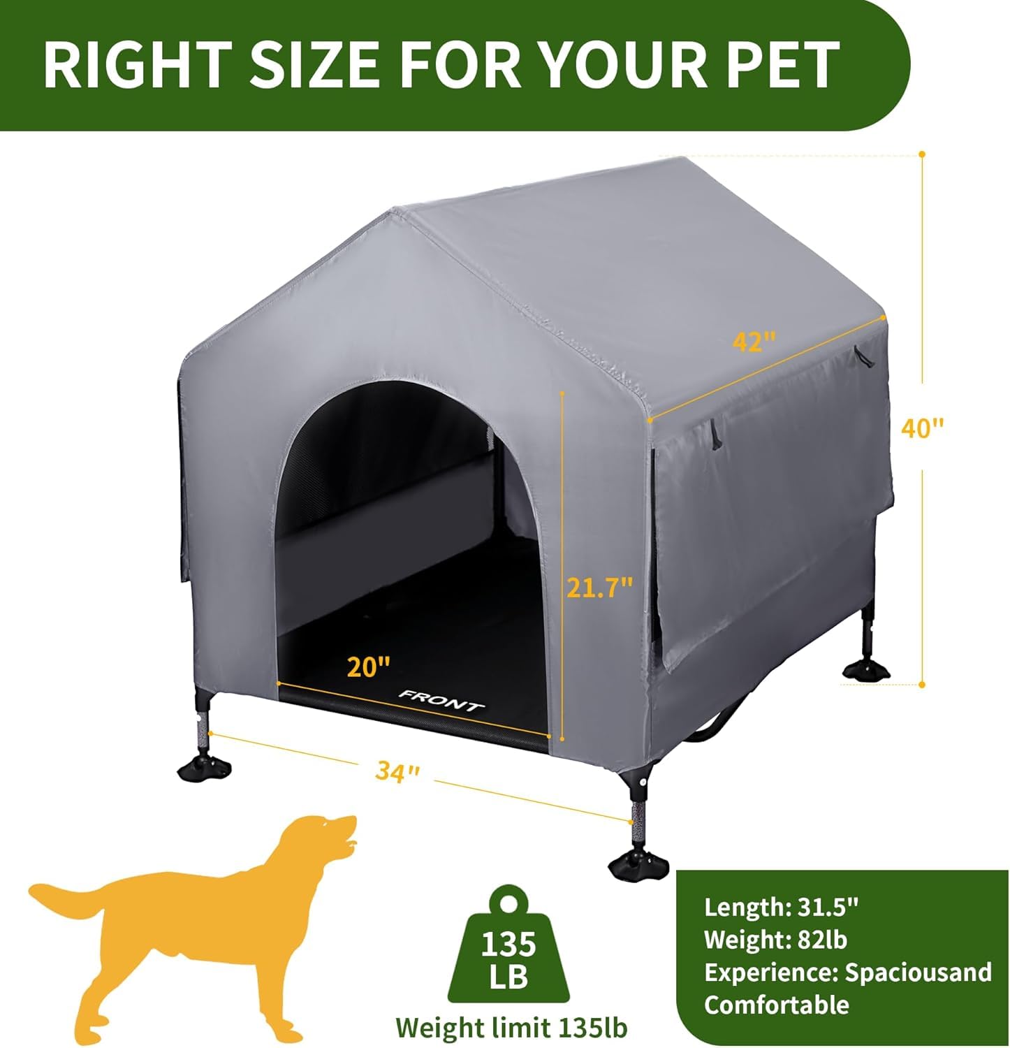 Summertrail cadre-fer-poudre-impermeable-UV: structure robuste et protection contre les intempéries.