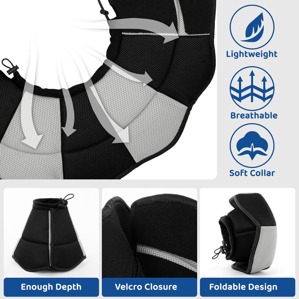 SUNFURA cone chien larges protection postoperatoire évite le léchage excessif et favorise le sommeil.