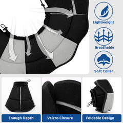 SUNFURA cone chien larges protection postoperatoire évite le léchage excessif et favorise le sommeil.