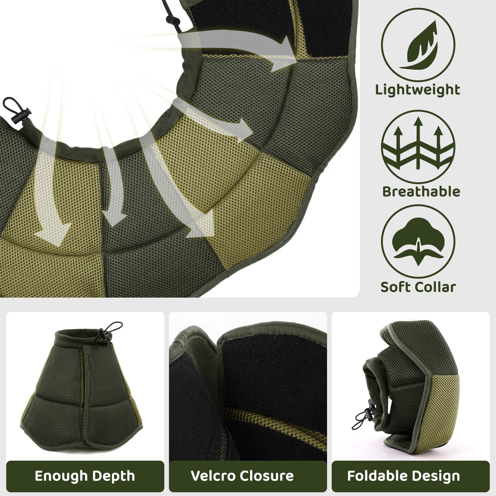 Le cône SUNFURA avec fermeture velcro durable facilite l'enfilage rapide