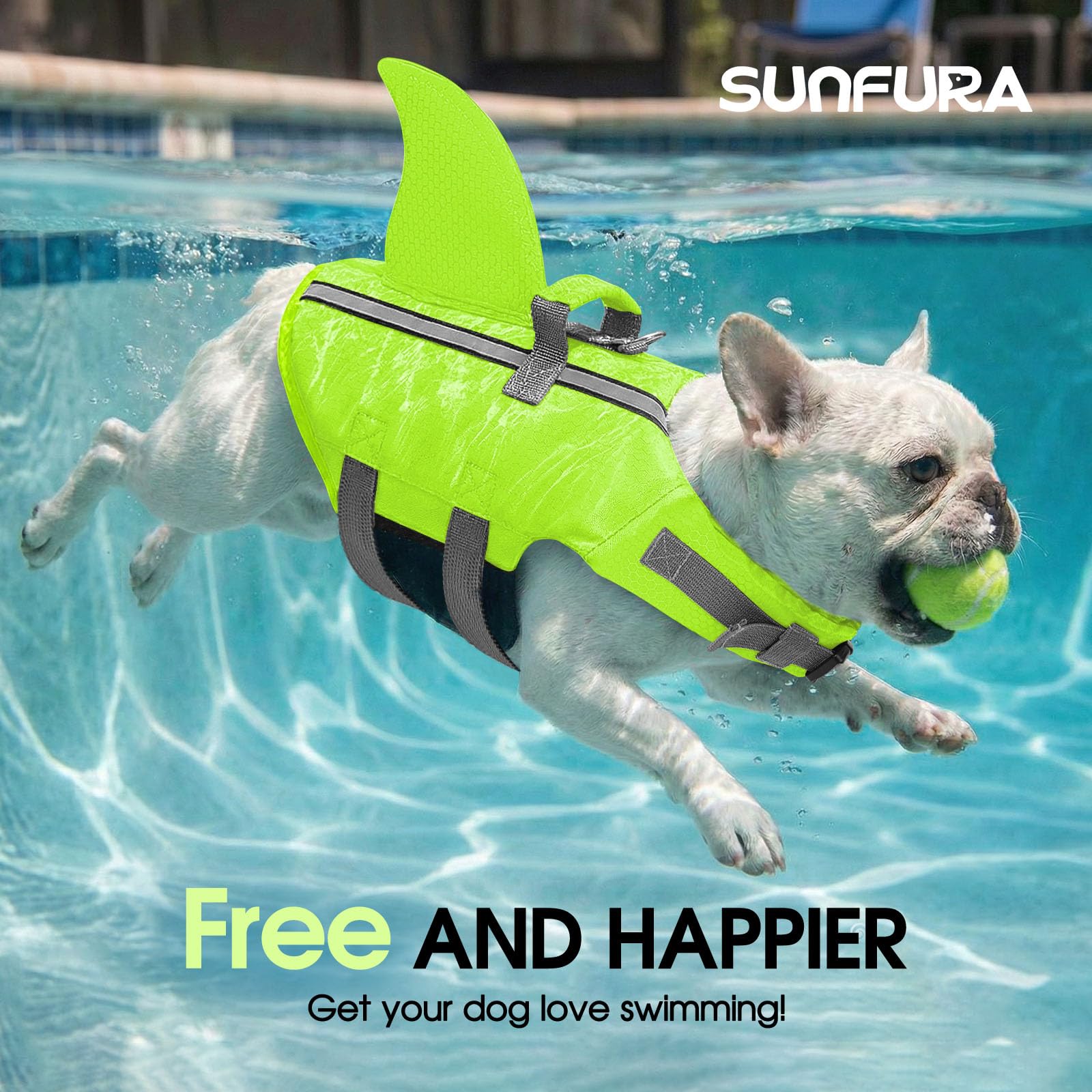 SUNFURA flottaison supérieure gilet-chien assure sécurité et flottabilité lors des baignades