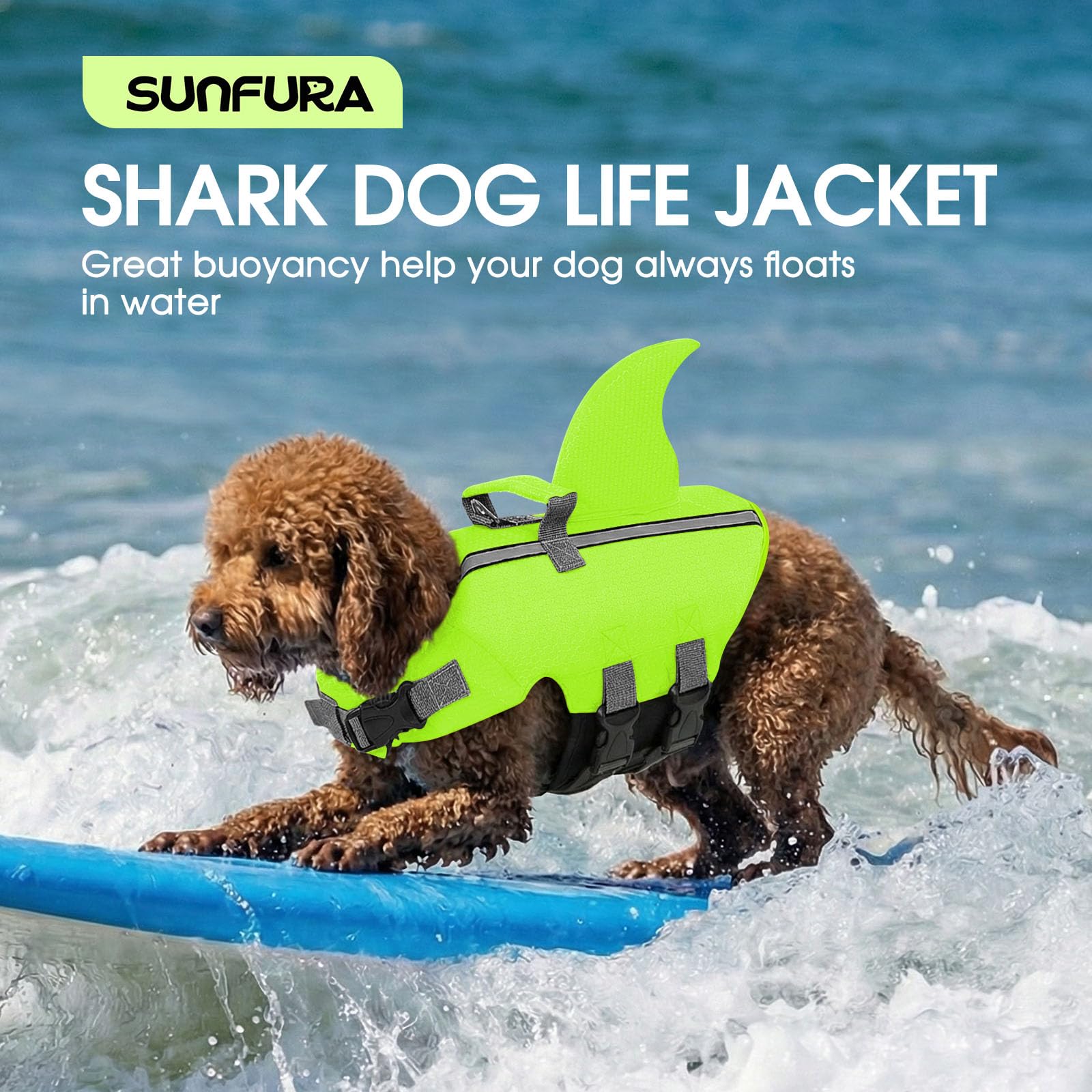 sunfura idéale pour natation, plage et sorties bateau avec sécurité renforcée.