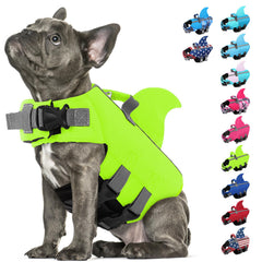 SUNFURA gilet nage-chien design requin pour plus de visibilité au bord de l'eau