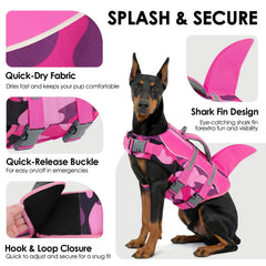 SUNFURA gilet sauvetage chien boucles rapides ajustement, convient a toutes tailles.
