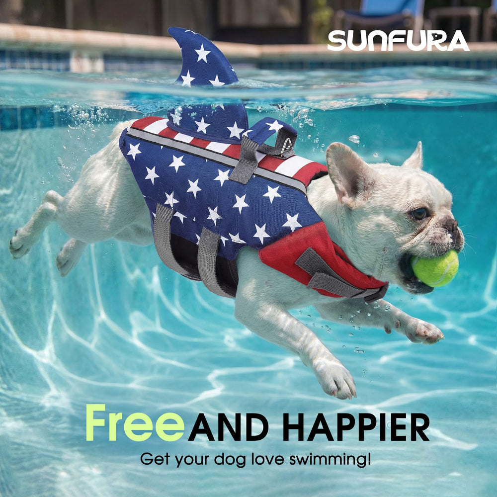 SUNFURA gilet sauvetage chien avec boucles rapides pour une mise en place rapide