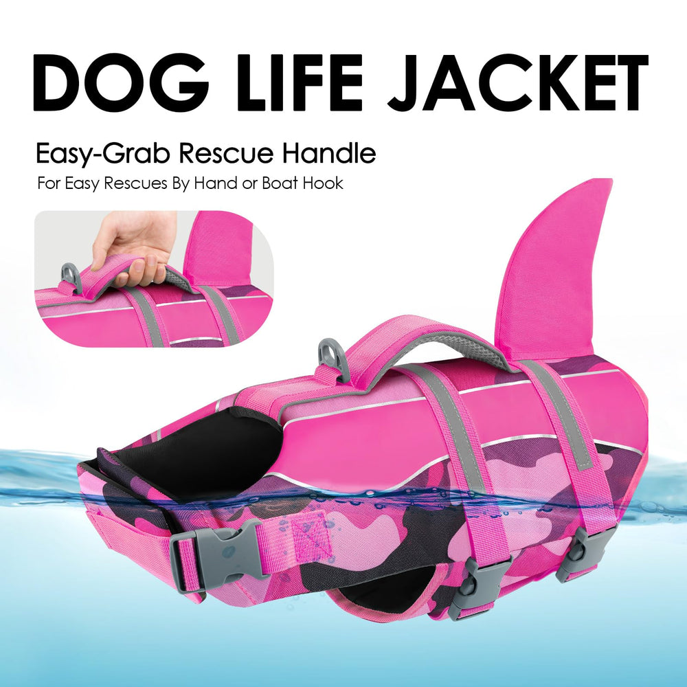 SUNFURA gilet sauvetage chien reflets bordures pour meilleure visibilite au coucher du soleil.