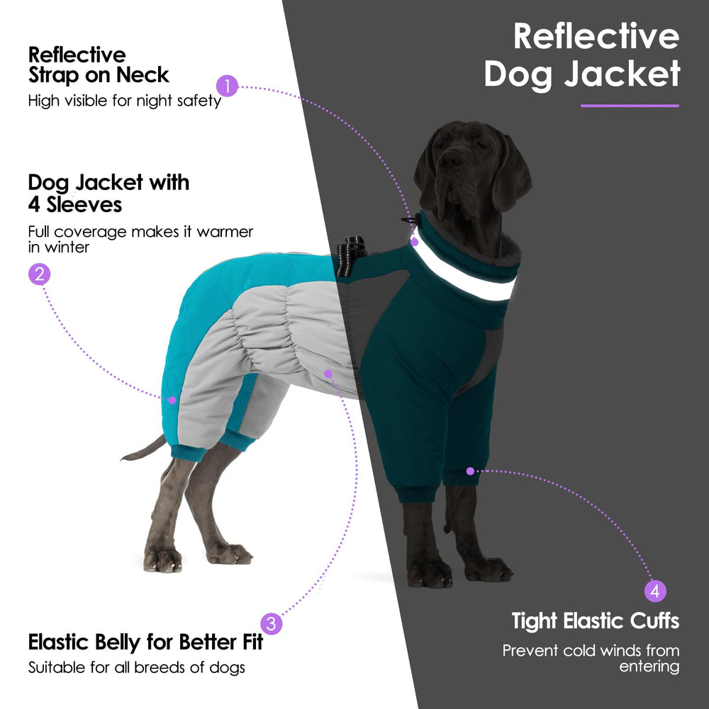 sunfura manteau chien col fourrure reglable protège le cou