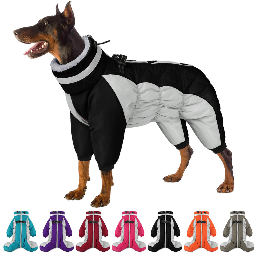 SUNFURA manteau chien corps complet en polaire, chaleur durable.