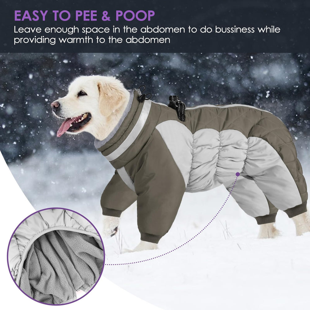 SUNFURA manteau chien doublure polaire chaude pour jours froids.